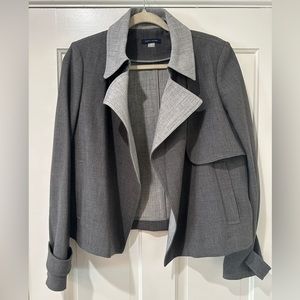 Tommy Hilfiger Grey Open Front lapel Blazer Jacket 10